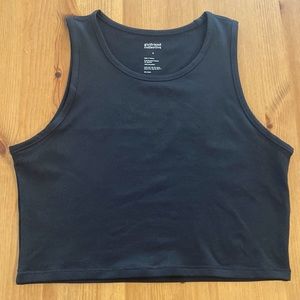 Girlfriend Collective Black ReSet Super Crop Top